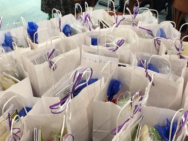 Youngsville Visitor's Day - goody bags for our visitors!