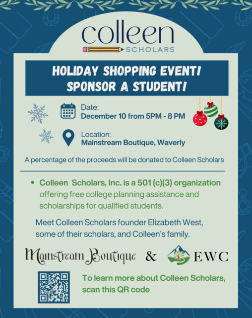 We are proud to support our charity, Colleen Scholars!